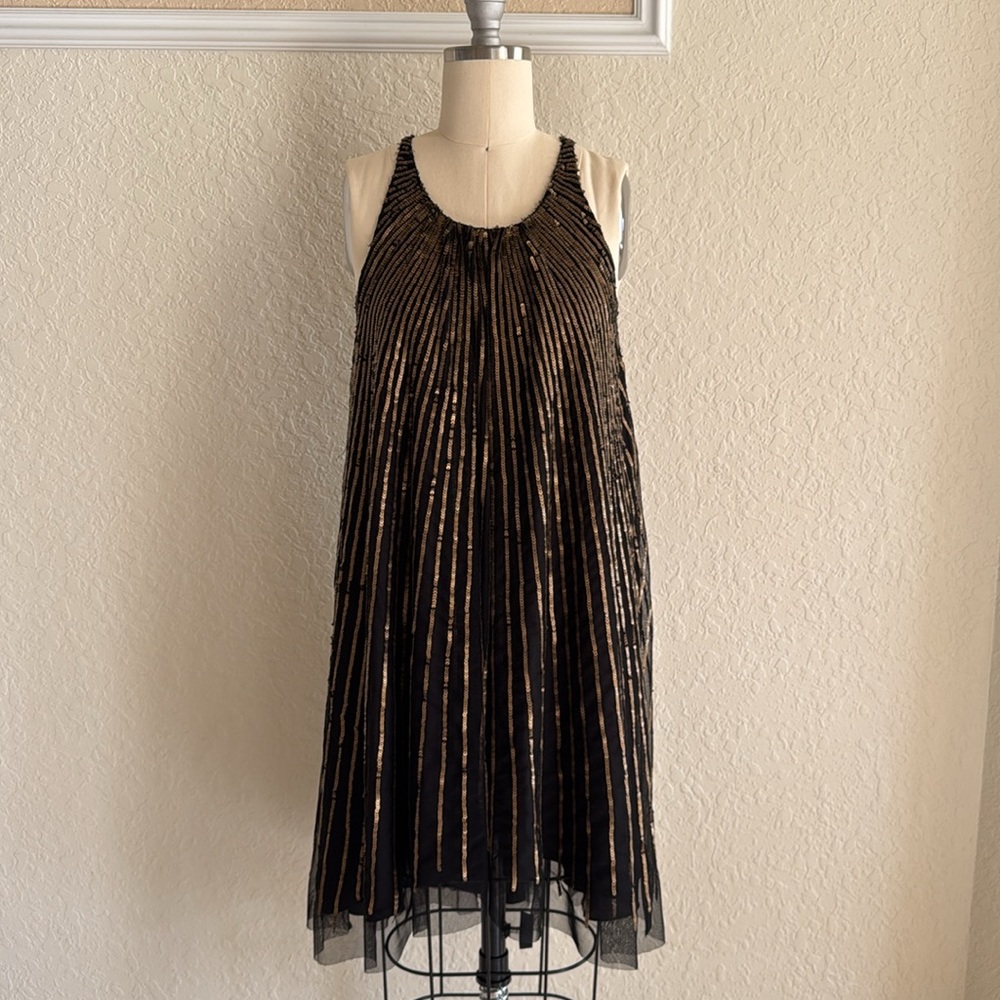 Dallin Chase High Neck Sequin Dress